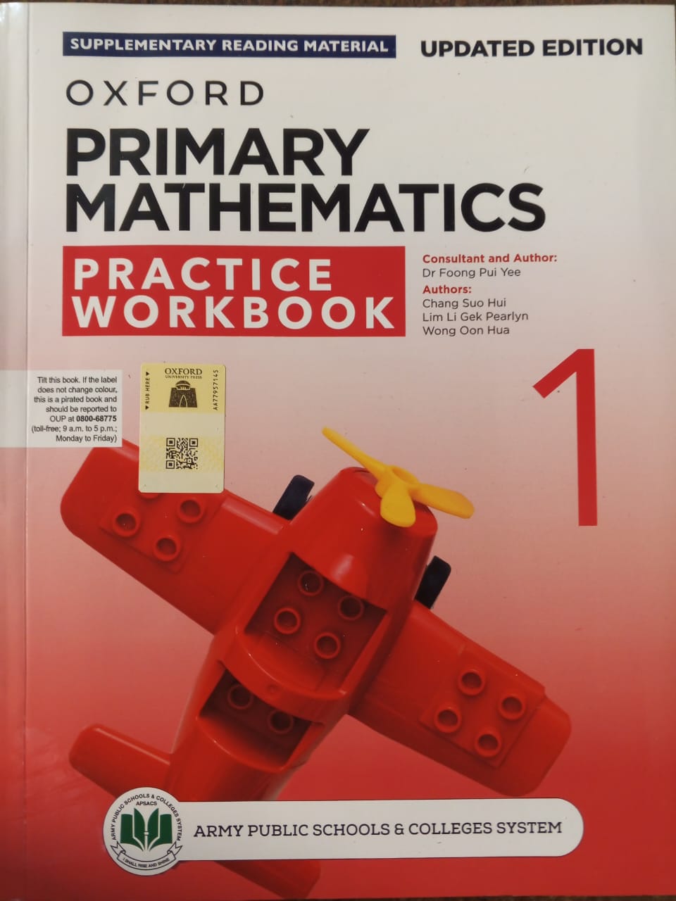 APSACS: Primary Mathematics Practice Workbook CLASS 1 (SRM)