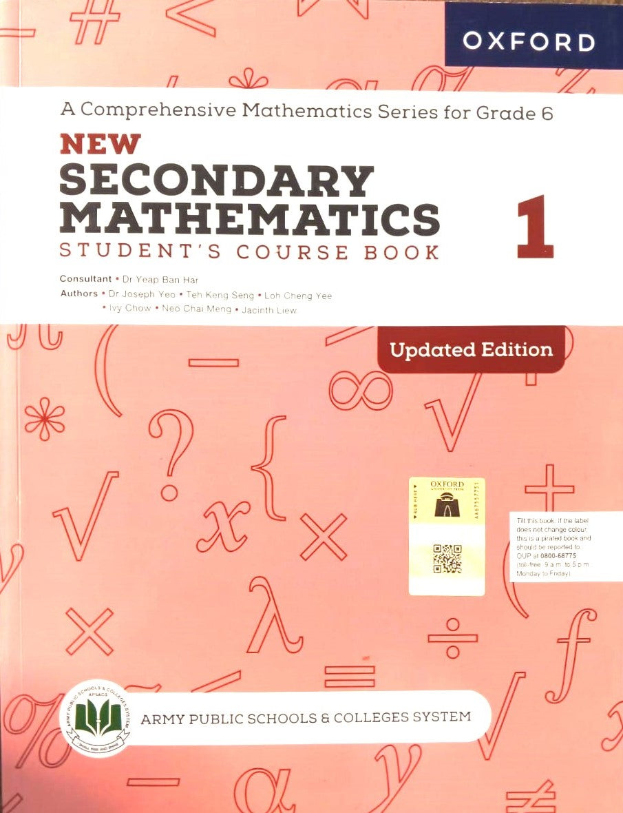 APSACS: New Secondary Mathematics 1 Student's Course Book Class 6