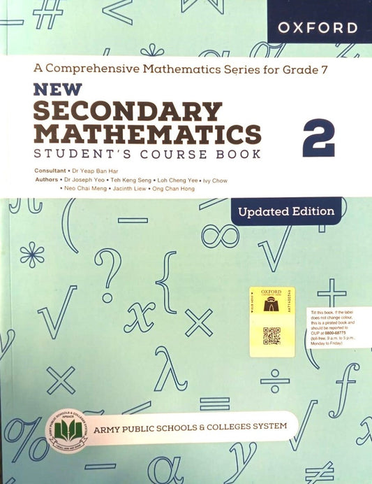 APSACS: New Secondary Mathematics 2 Student's Course Book Class 7