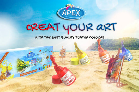 Apex A-1212P Jumbo 12 Poster Colours