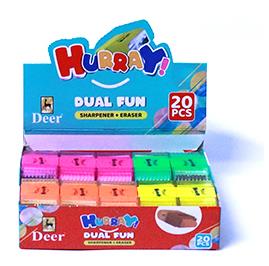 Deer dual fun Sharpener + Eraser