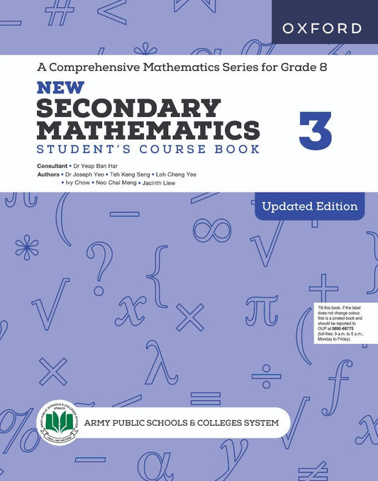 APSACS: New Secondary Mathematics 3 Student's Course Book Class 8
