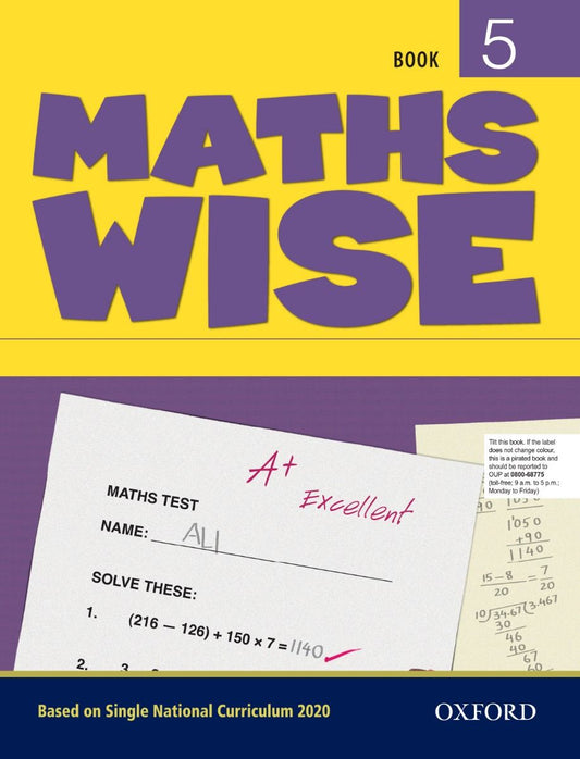 Maths Wise Book - Grade 5 - SNC Pakistan Syllabus - OUP